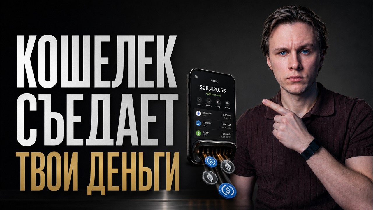 Как криптокошельки незаметно съедают ТВОИ деньги