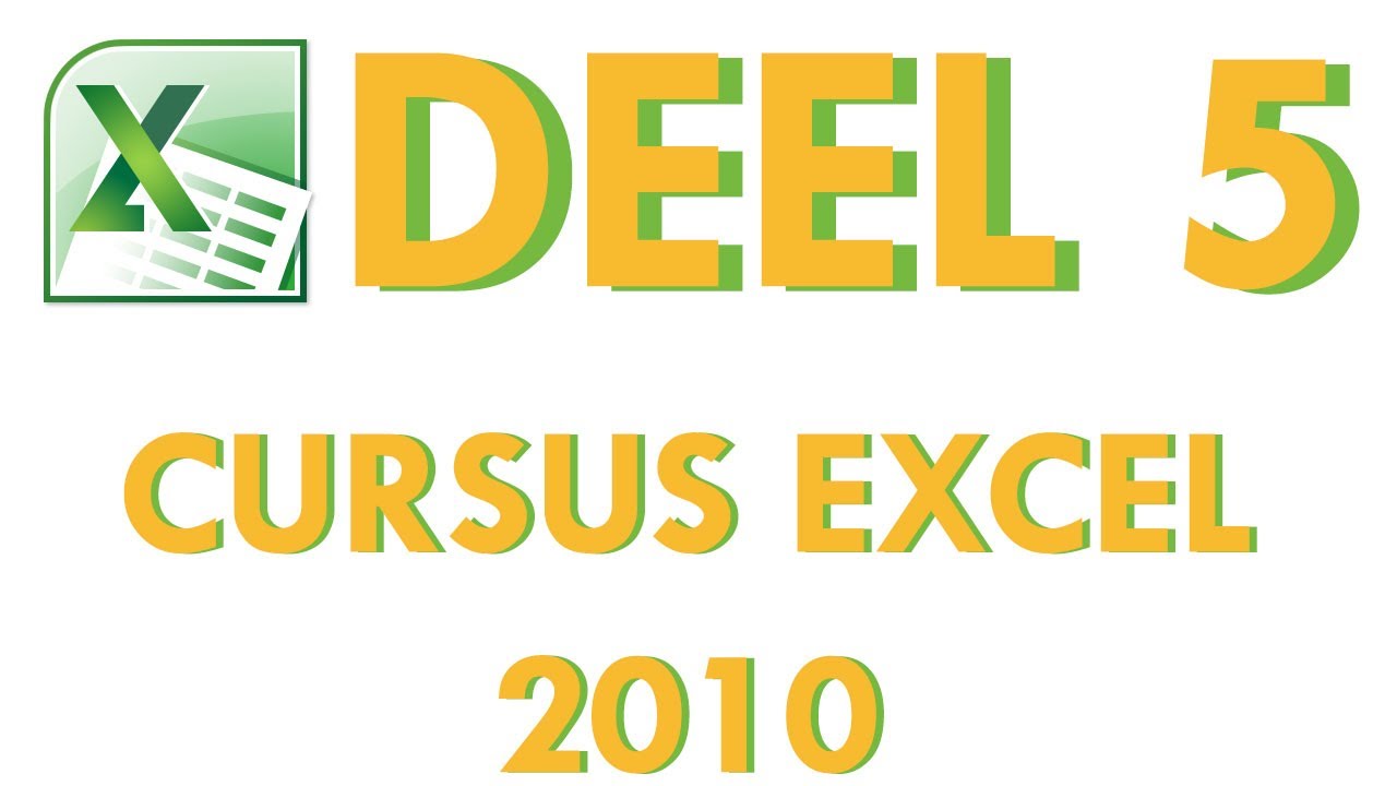 Cursus Excel 2010 Deel 5: Filters gebruiken in Excel 2010