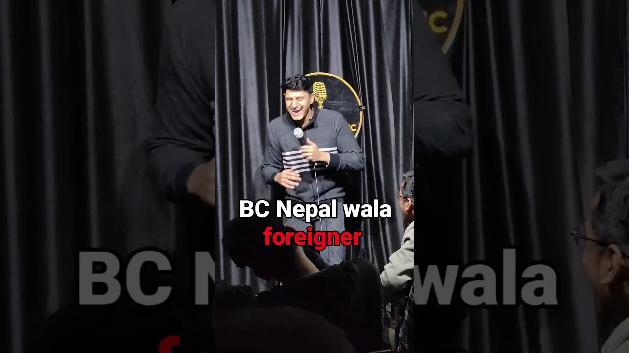 Nepal ka foreigner 😜😂#standupcomedy #shorts #comedy #viral #nepal #india