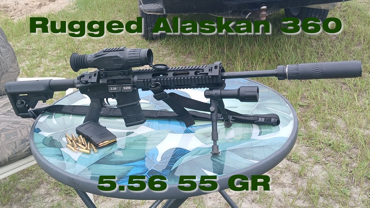 Rugged Alaskan 360 On Diamondback 16inch DB15 5.56 55GR Suppressed VS Unsuppressed