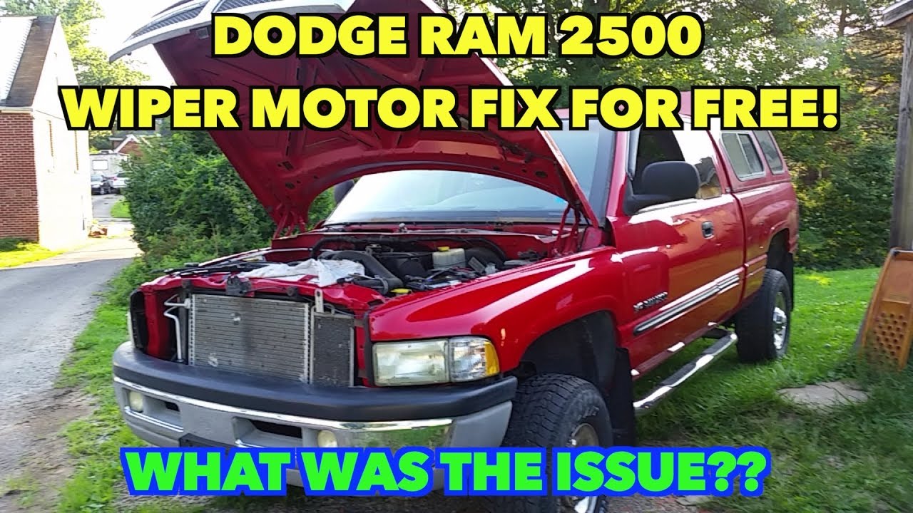 Ремонт мотора стеклоочистителя Dodge Ram! Стоимость ....0 центов!
