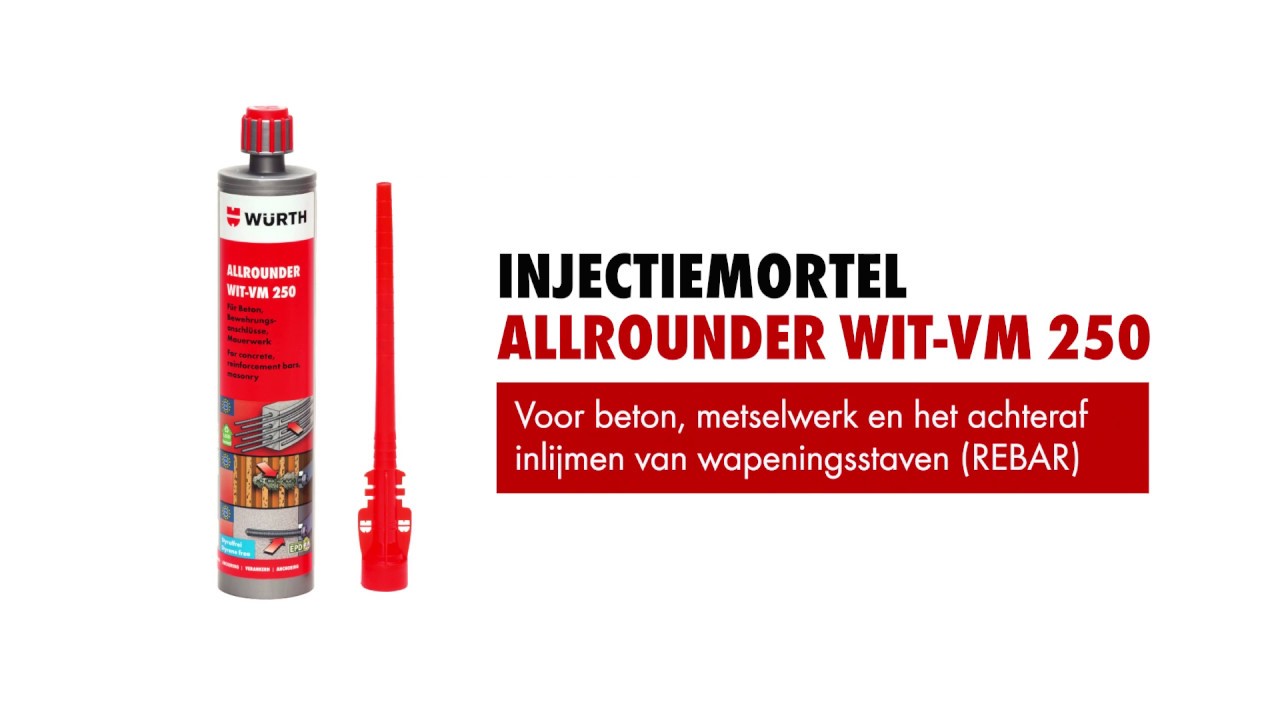 2 componenten Injectiemortel allrounder WIT-VM 250 - W&uuml;rth