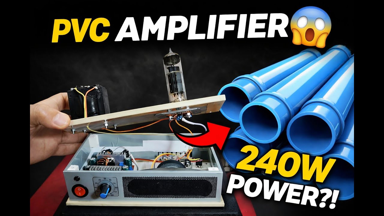 How to Build a Mini Amplifier DIY | 240W Class-D Amplifier from PVC Part-01#electronicmusic #repair