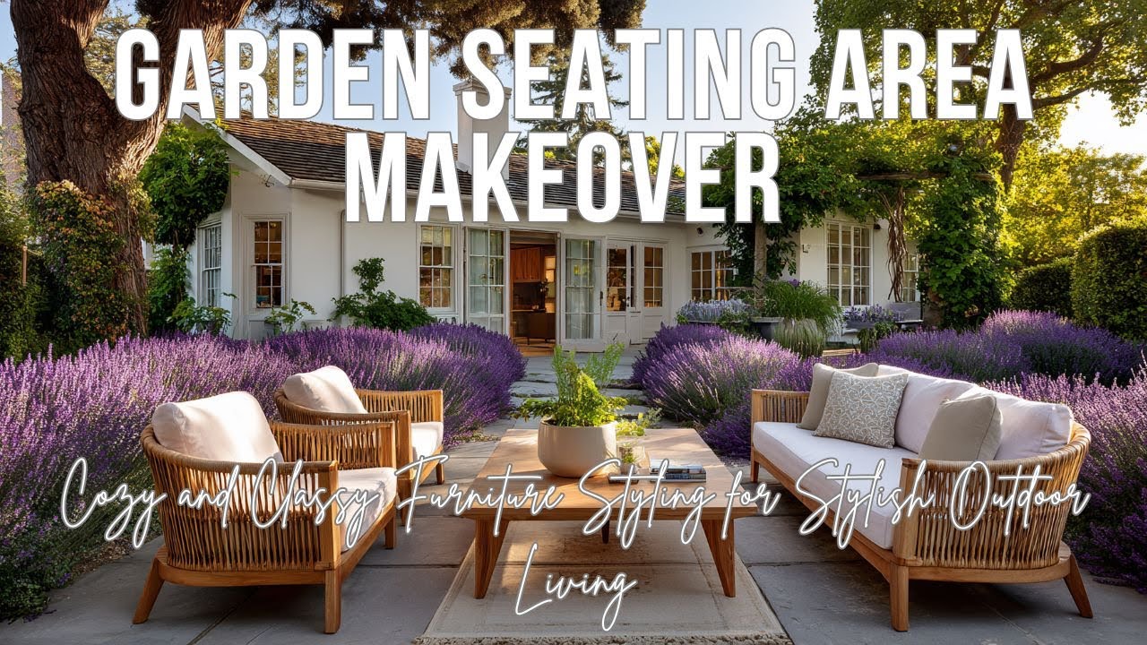Garden Seating Area Makeover | Cozy and Classy Furniture Styling for Stylish Outdoor Living