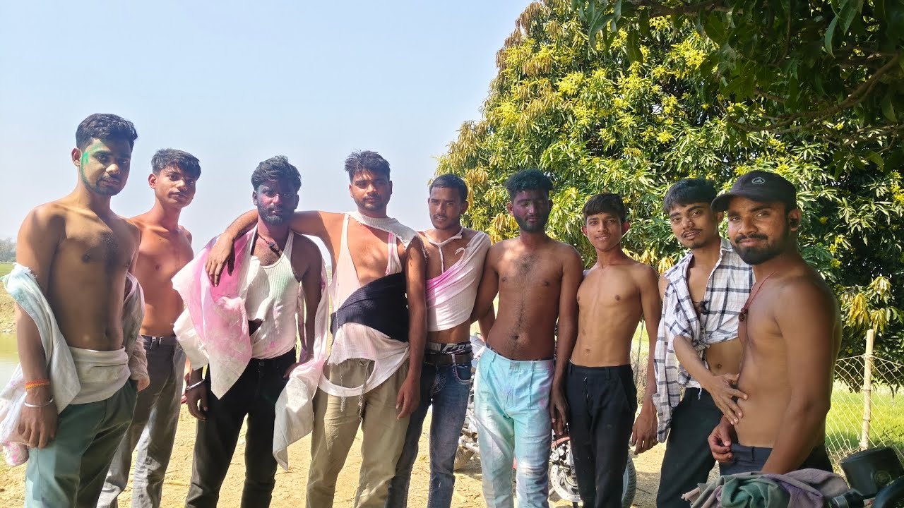 Happy holi All of you 🥳 dosto ke sath gav me holi 😚