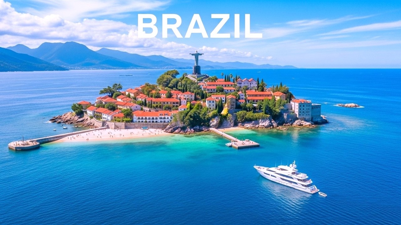 BRAZIL Azure Shores & Midnight Waves 🌊 Mediterranean Escape | Deep House Chill Mix