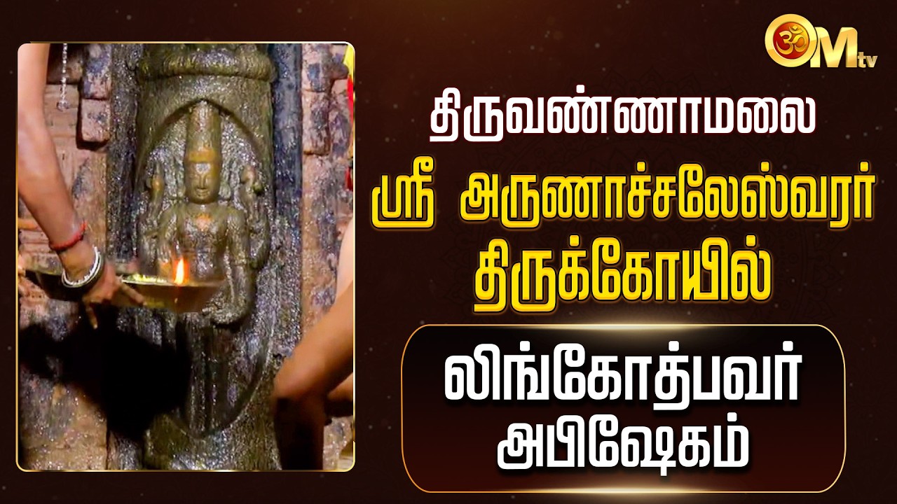 லிங்கோத்பவர் அபிஷேகம் | திருவண்ணாமலை ஸ்ரீஅருணாச்சலேஸ்வரர் கோயில் | Maha Shivratri 2026 | OMTV