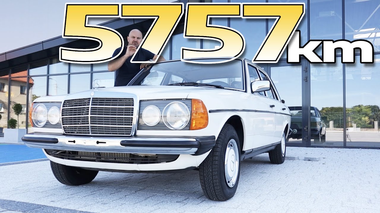 Wjeżdżamy FABRYCZNIE nowym Mercedesem W123 na podnośnik | Widok nas naskoczył