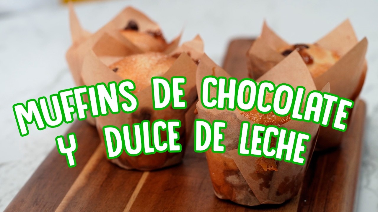 Muffin de chispas de chocolate y dulce de leche | Receta fácil con Tradipan y el chef Irving Quiroz