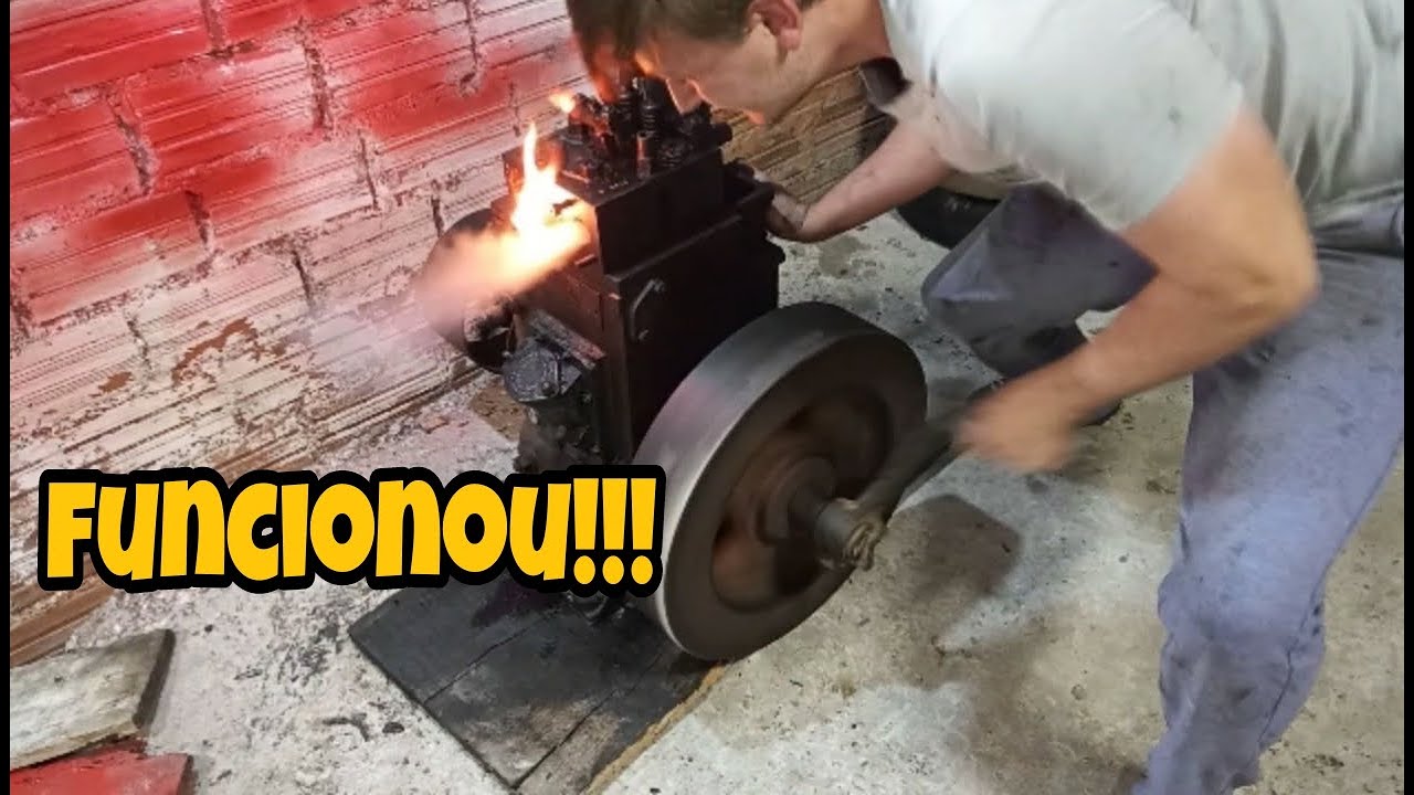 Motor Voltou A Vida 30 Anos Parado Motor Ruston Lincoln Inglan 15cv