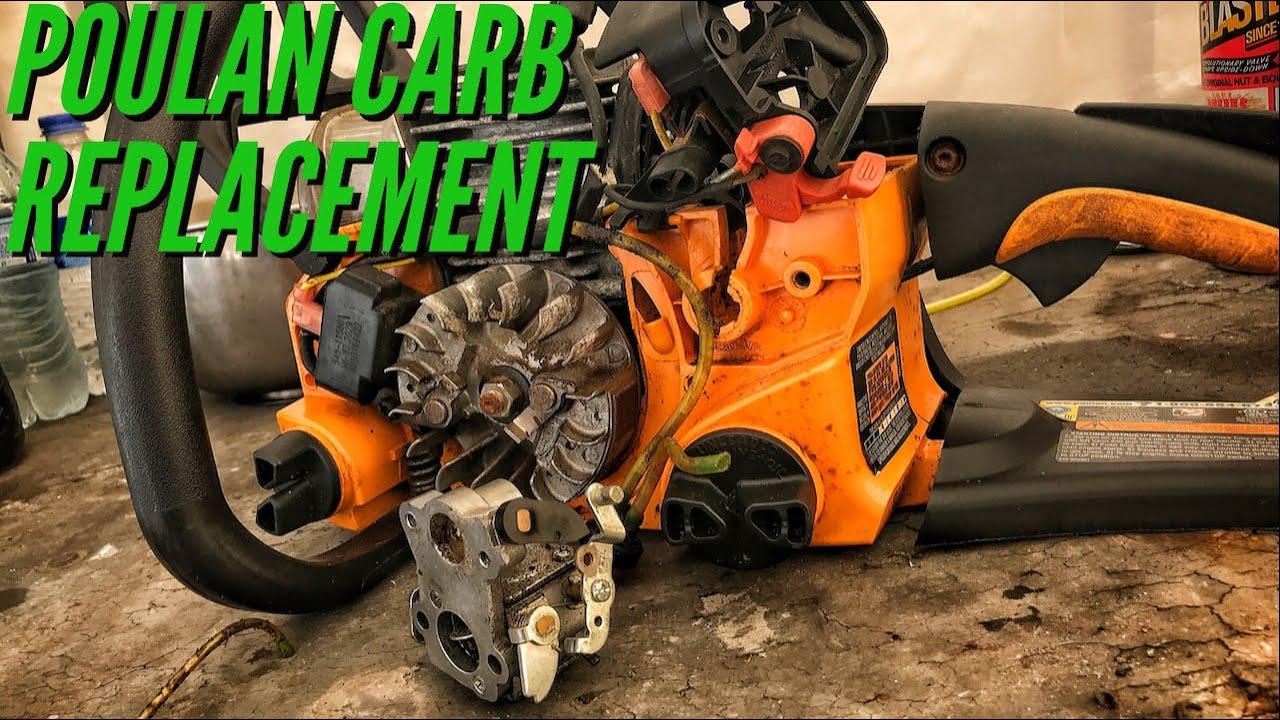 POULAN PRO CHAINSAW CARBURETOR REPLACEMENT (How to)