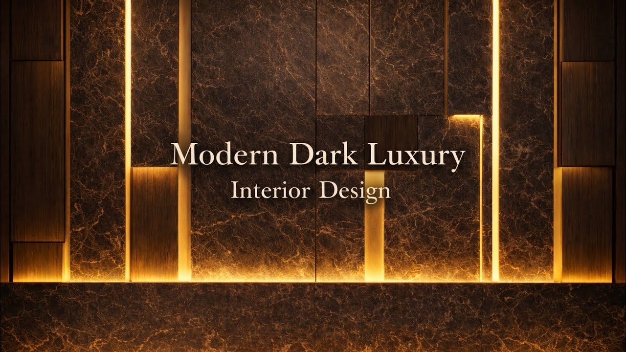 Modern Dark Luxury Interior Design | Modern Koyu Lüks İç Mekan Tasarımı