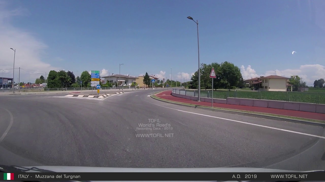 Muzzana del Turgnano - ITALY 2019 Road Trip DASHCAM WWW.TOFIL.NET