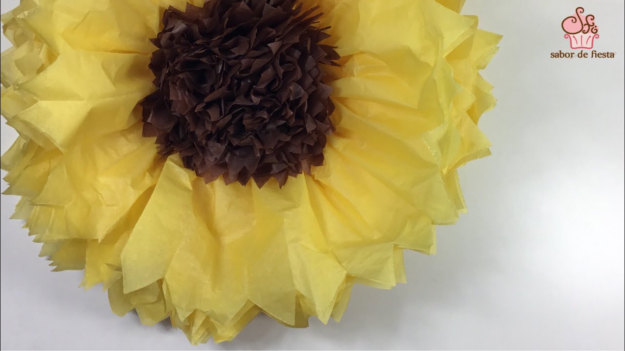 ✂️COMO HACER UN GIRASOL GIGANTE🌻