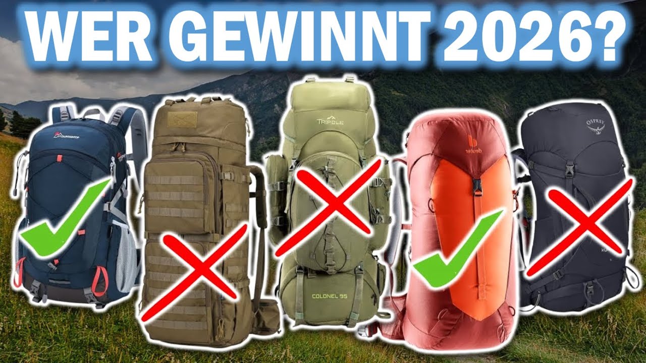 WANDERRUCKS&Auml;CKE kaufen: Top 5 Wanderrucks&auml;cke 2026 im Vergleich! 🏔️🎒