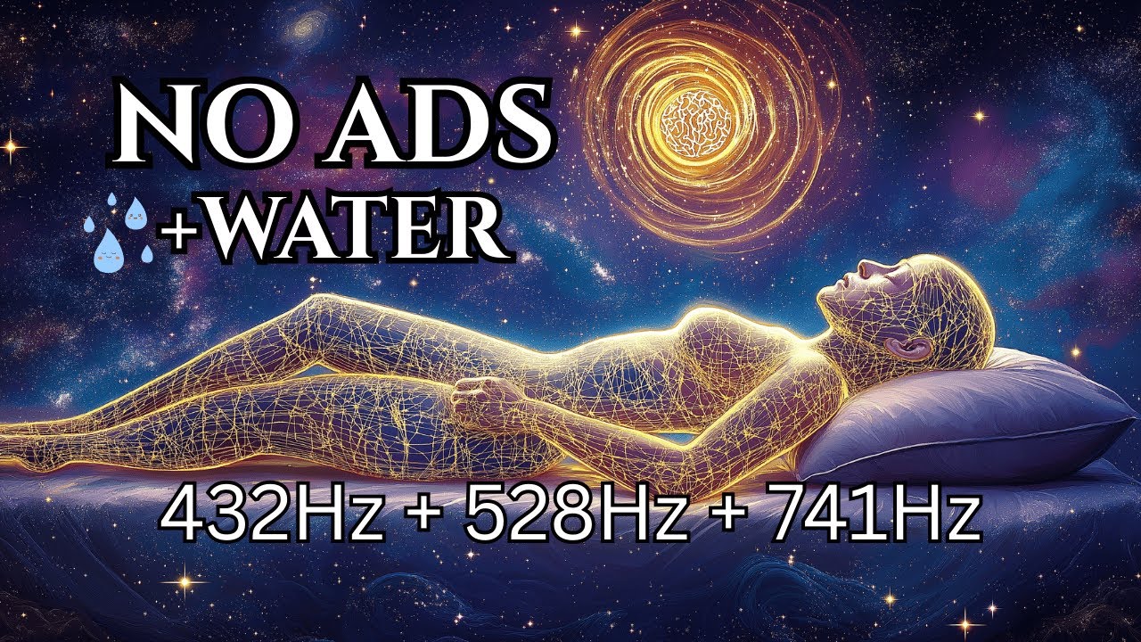 432Hz + 528Hz + 741Hz | The DEEPEST Healing Sleep: Whole Body Regeneration, Relieve Stress