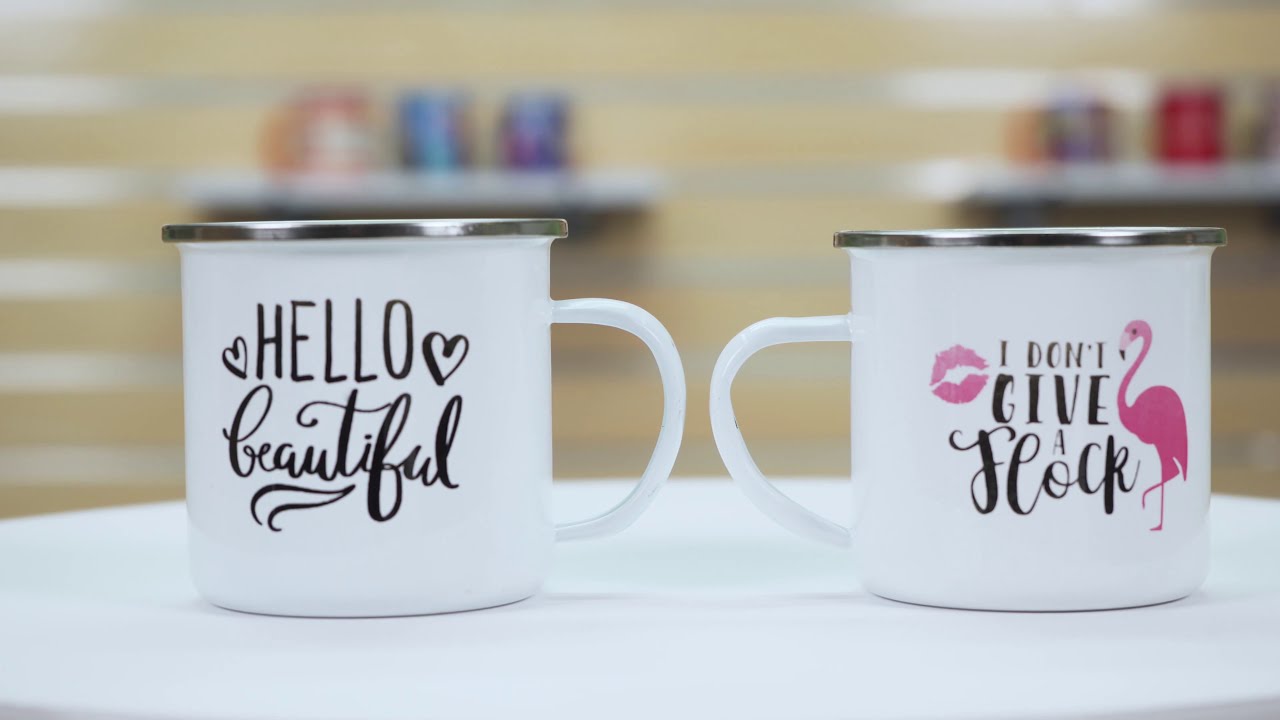 Sublimation 12oz Enamel Mug, heat press, subligoods wholesale store