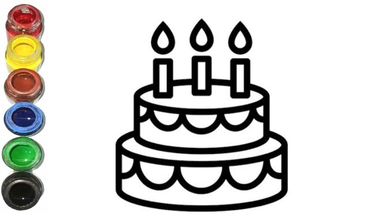 Как нарисовать торт на день рождения: рисование, раскрашивание и создание рисунков для детей и ма...