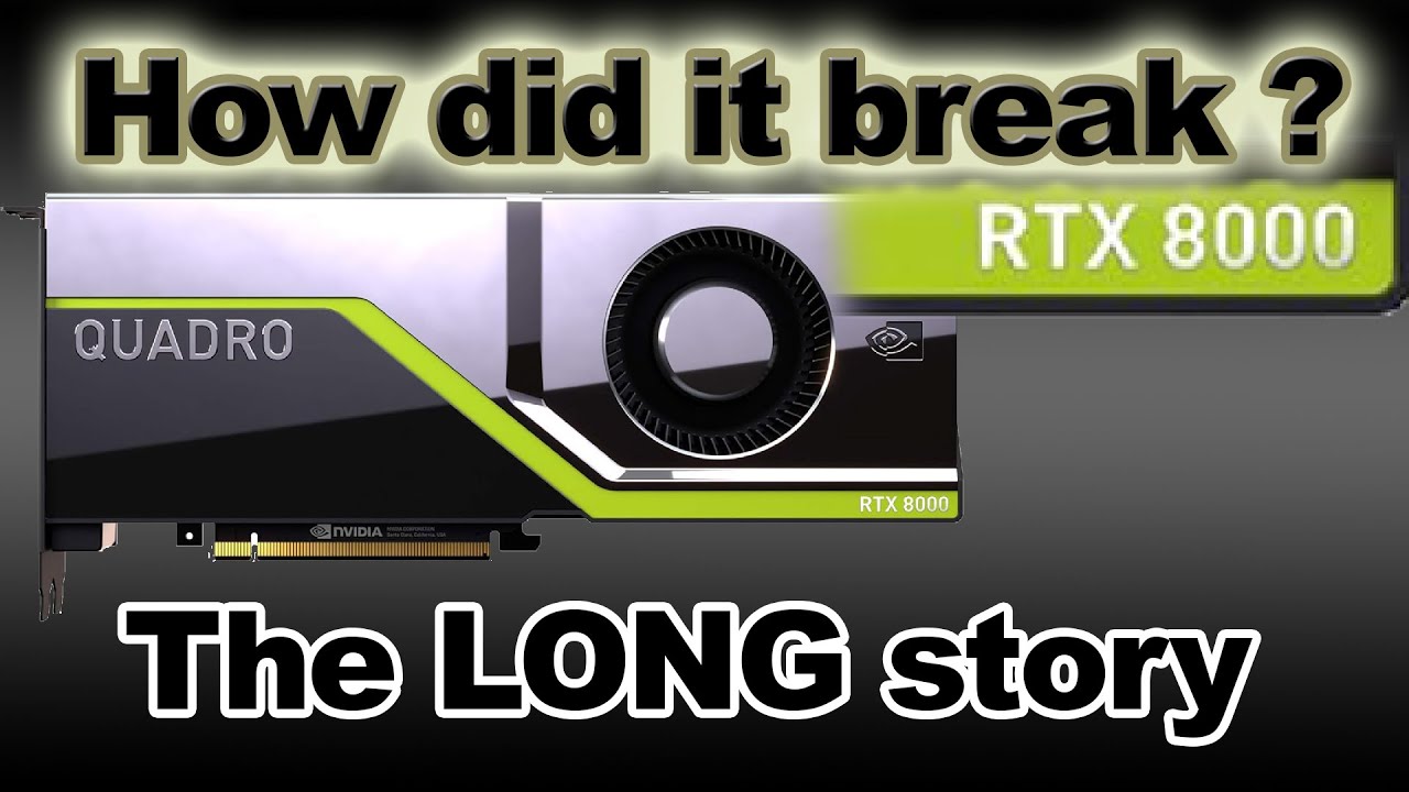 Nvidia RTX 8000 Quadro no power repair
