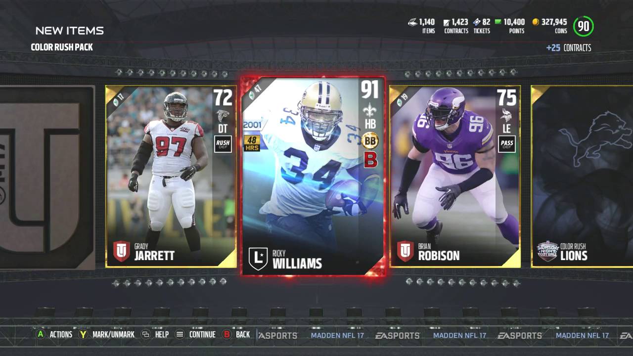 OMFG!!! I PULLED 48 HOUR LIMITED EDITION LEGEND RICKY WILLIAMS! LIVE REACTION!-Madden 17 MUT