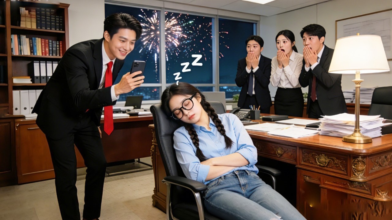 全ての社員はCEOに会うためにおしゃれしてきたが、実習生は気にせず、CEOのオフィスでぐっすり眠った！真実の愛が訪れる！