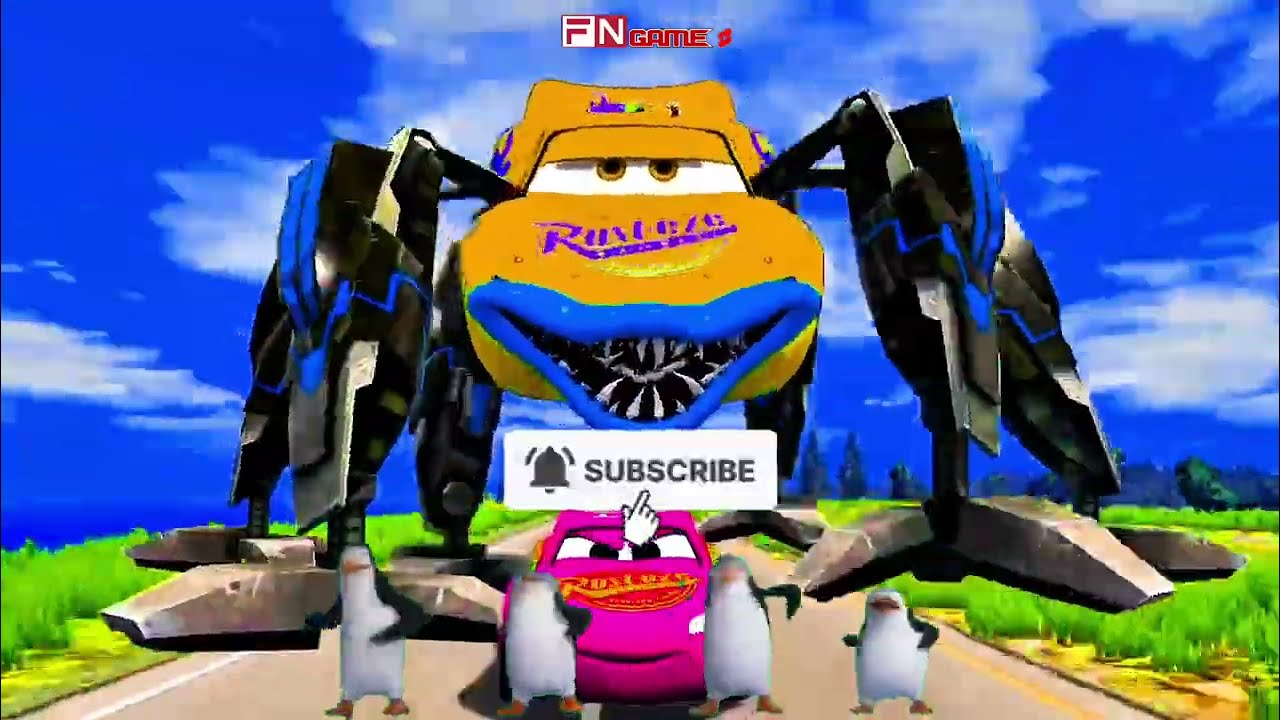 Festa de Dança Maluca dos Carros McQueen Monstro 🎶🤣