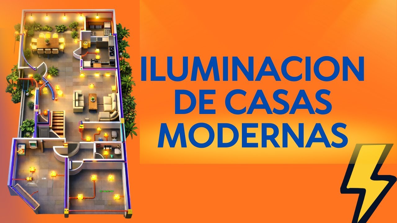 sembrado de iluminacion de una casa moderna