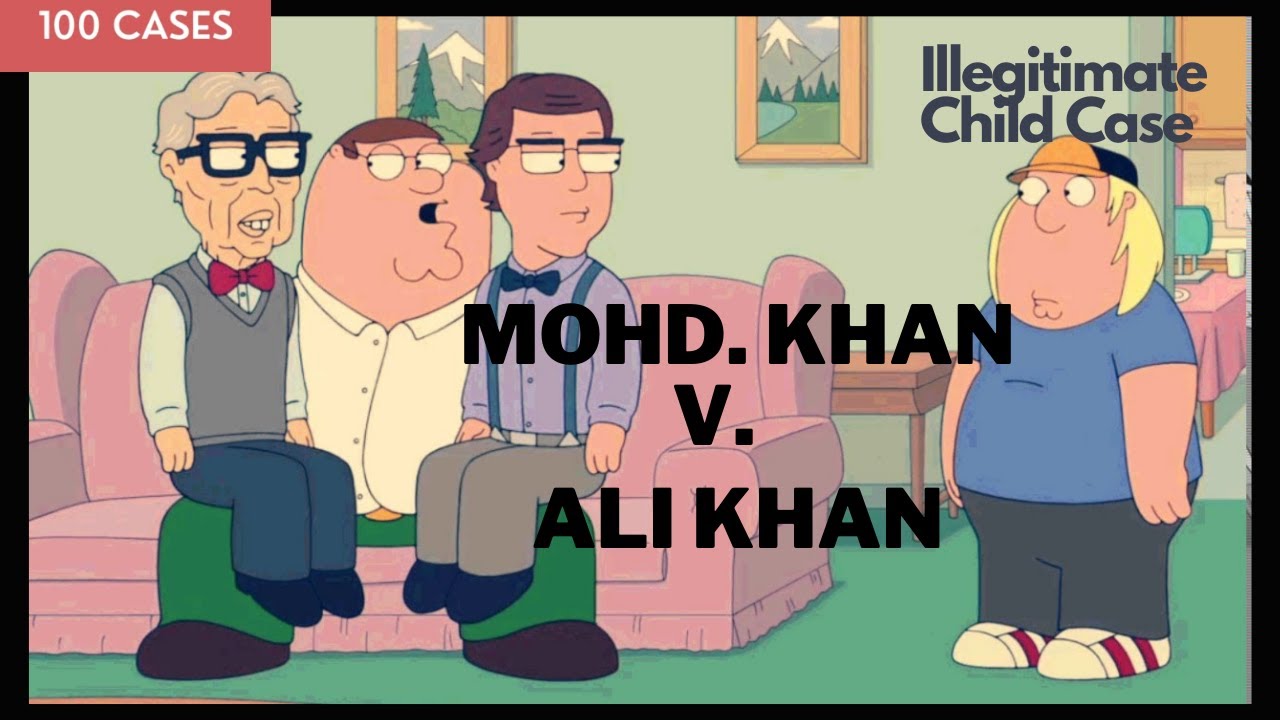 Muslim Illegitimate Child – Mohamed Khan Sahib vs Ali Khan Sahib - Case 68