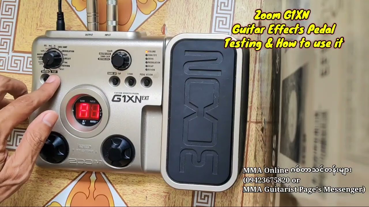 Zoom G1XN Guitar Effects Testing & How to use it.