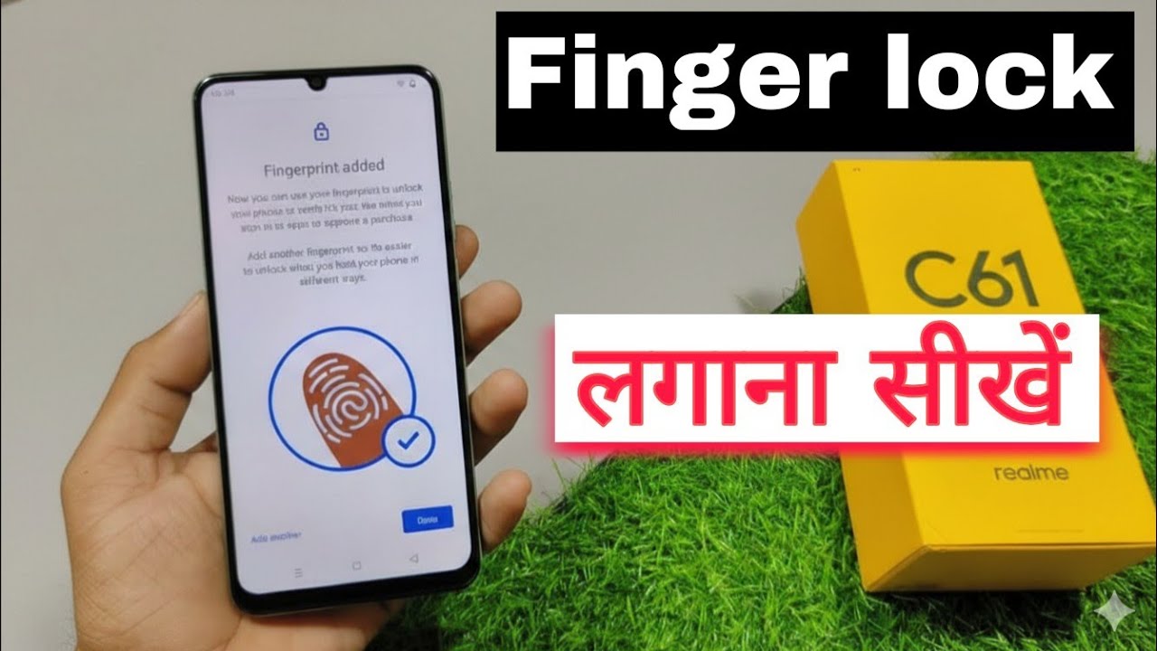 Realme C61 Finger Lock / Realme C61 Fingerprint / How To Set Fingerprint Lock Screen On Realme C61 