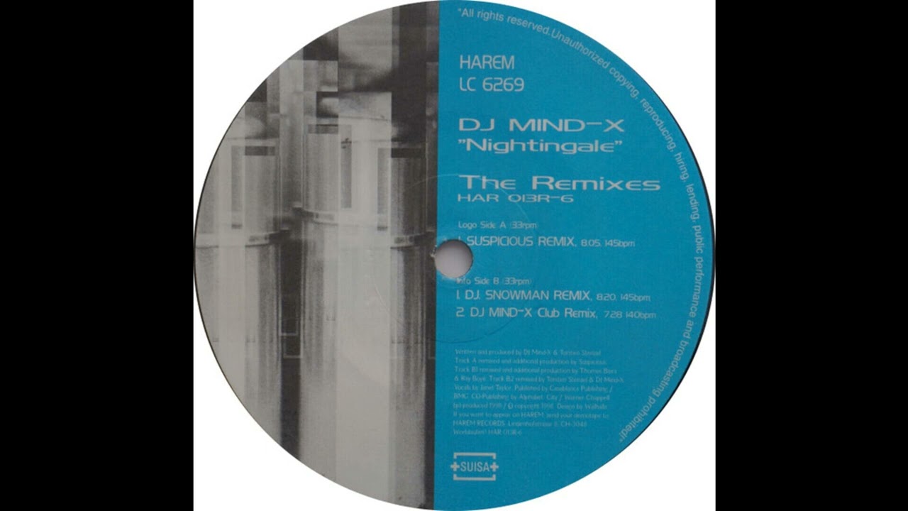 DJ Mind-X – Nightingale (Suspicious Remix) 1998