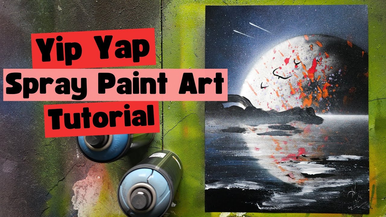 Beginner Spray Paint Art Tutorial | Yip Yap Session