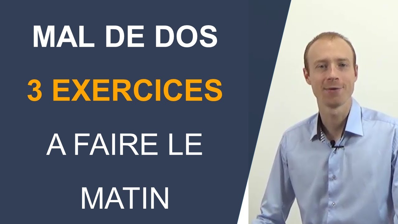 3 exercices à faire le matin pour soulager son mal de dos