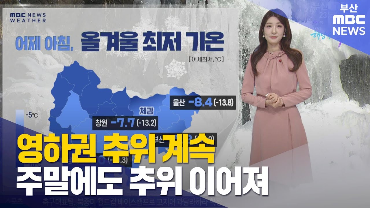 영하권 추위 계속..주말에도 추위 이어져 (2026-01-23,금/뉴스투데이/부산MBC)