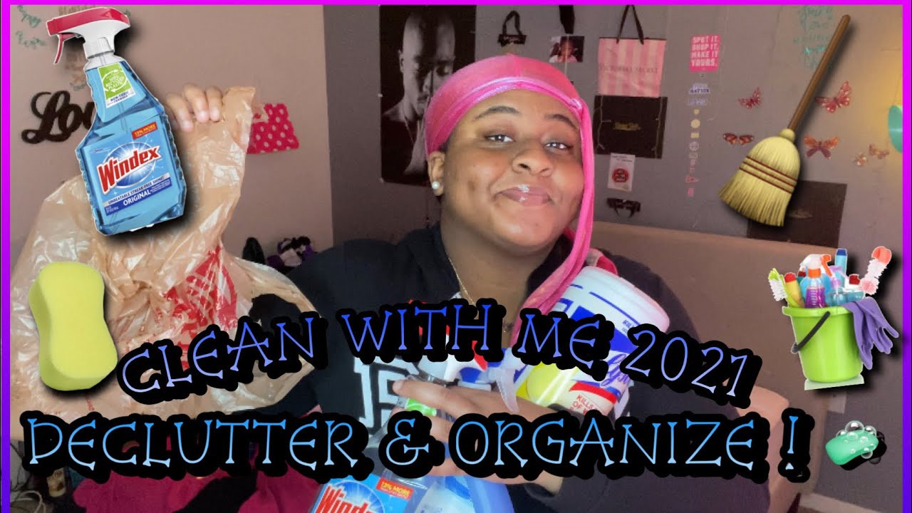 CLEAN MY ROOM WITH ME 2021!! (Declutter & Organize) 🧼