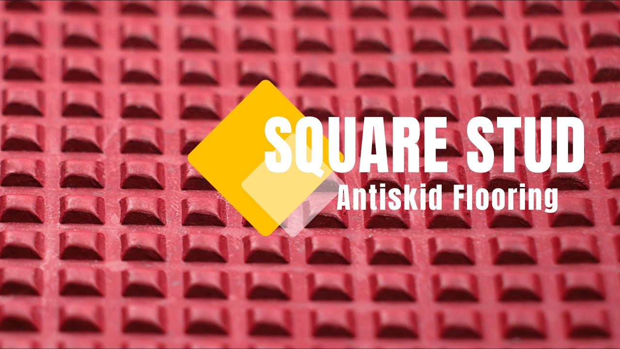 Square Stud Mat | Antislip Rubber Flooring | Stud Rubber Floors | Zenith Industrial Rubber Products