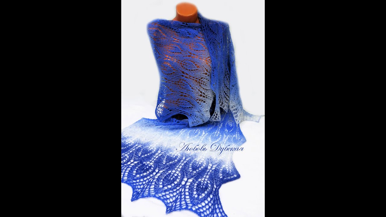 ВЯЗАНИЕ | ПАЛАНТИН СПИЦАМИ | Весенние листья. Мастер класс. Knitting scarf. Master Class.