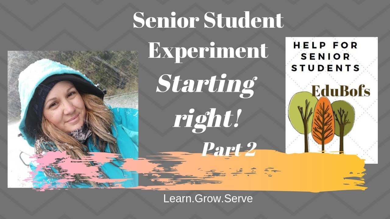 Senior SE Starting Right Part 2