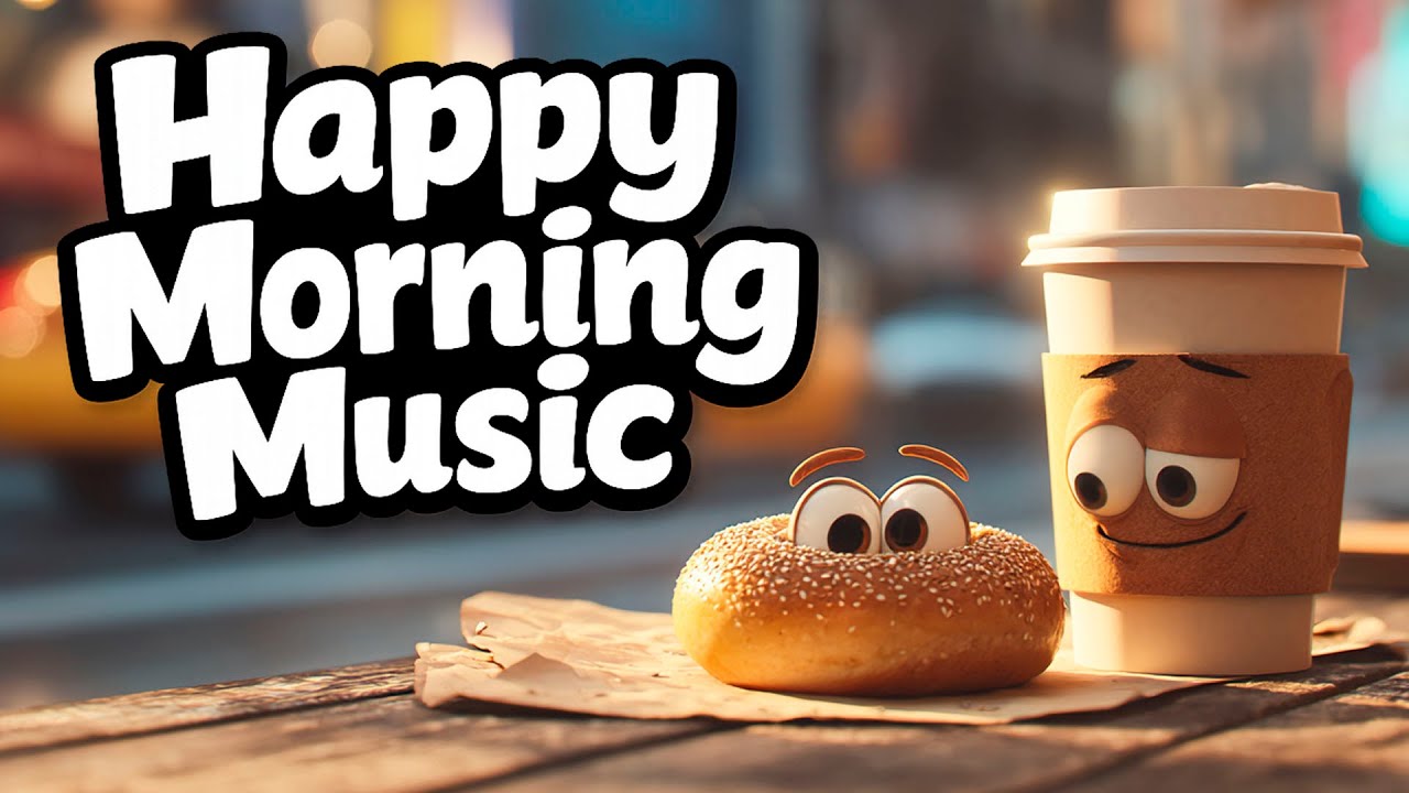 Happy Morning Music ☀️🥯 Uplifting Instrumental Background NYC Deli Coffee & Bagel Close-Up