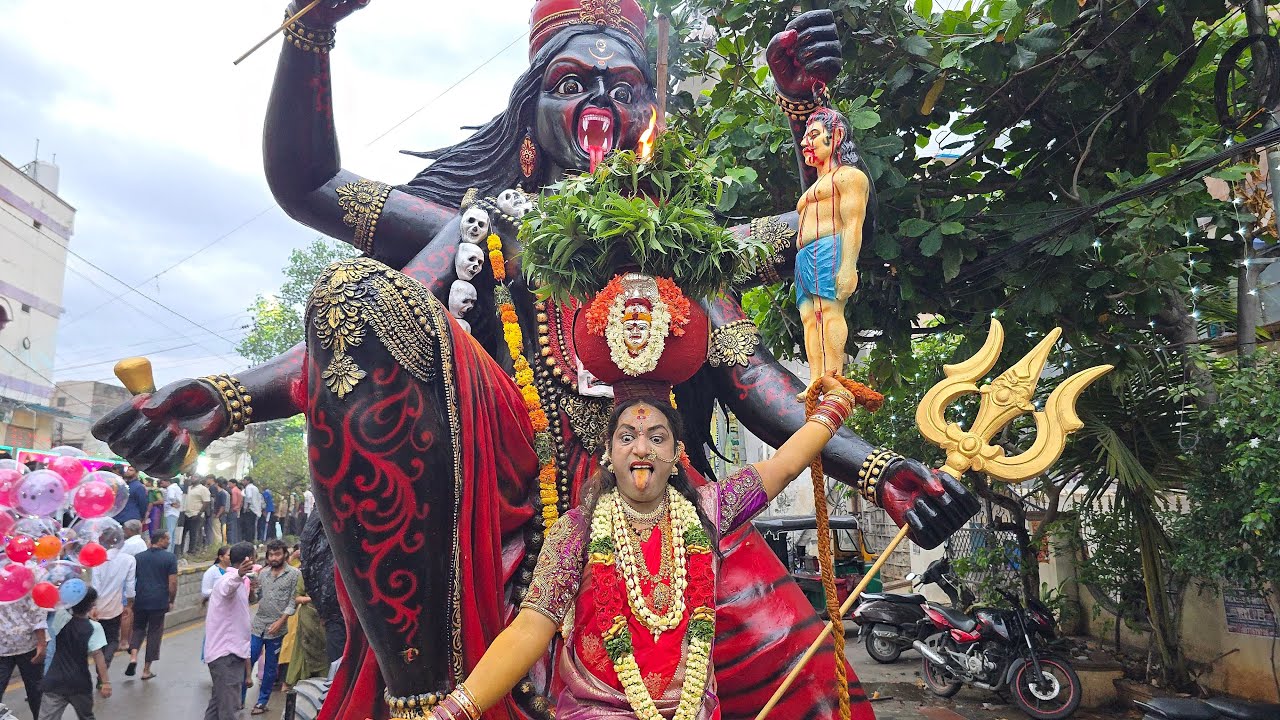 Rakesh Bonam Anna at Balkampet Yellamma Rathotsavam Bonalu 2026