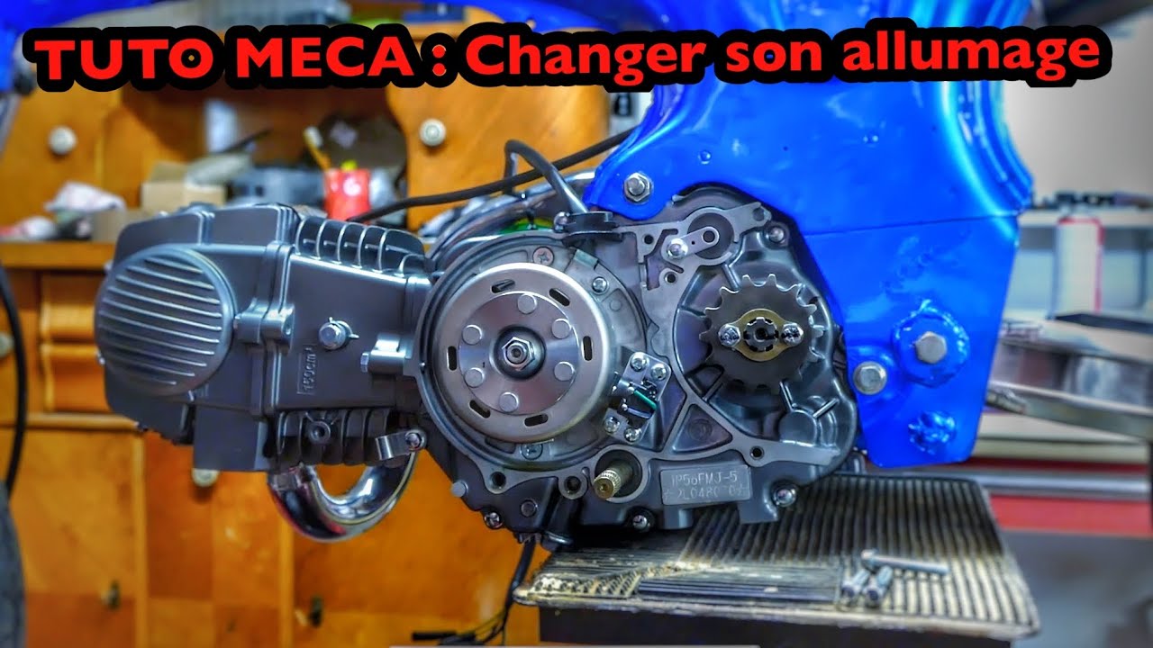 TUTO MECA : changer Son allumage racing ) sur￼ moteur dirt bike 125,140,150,dax,