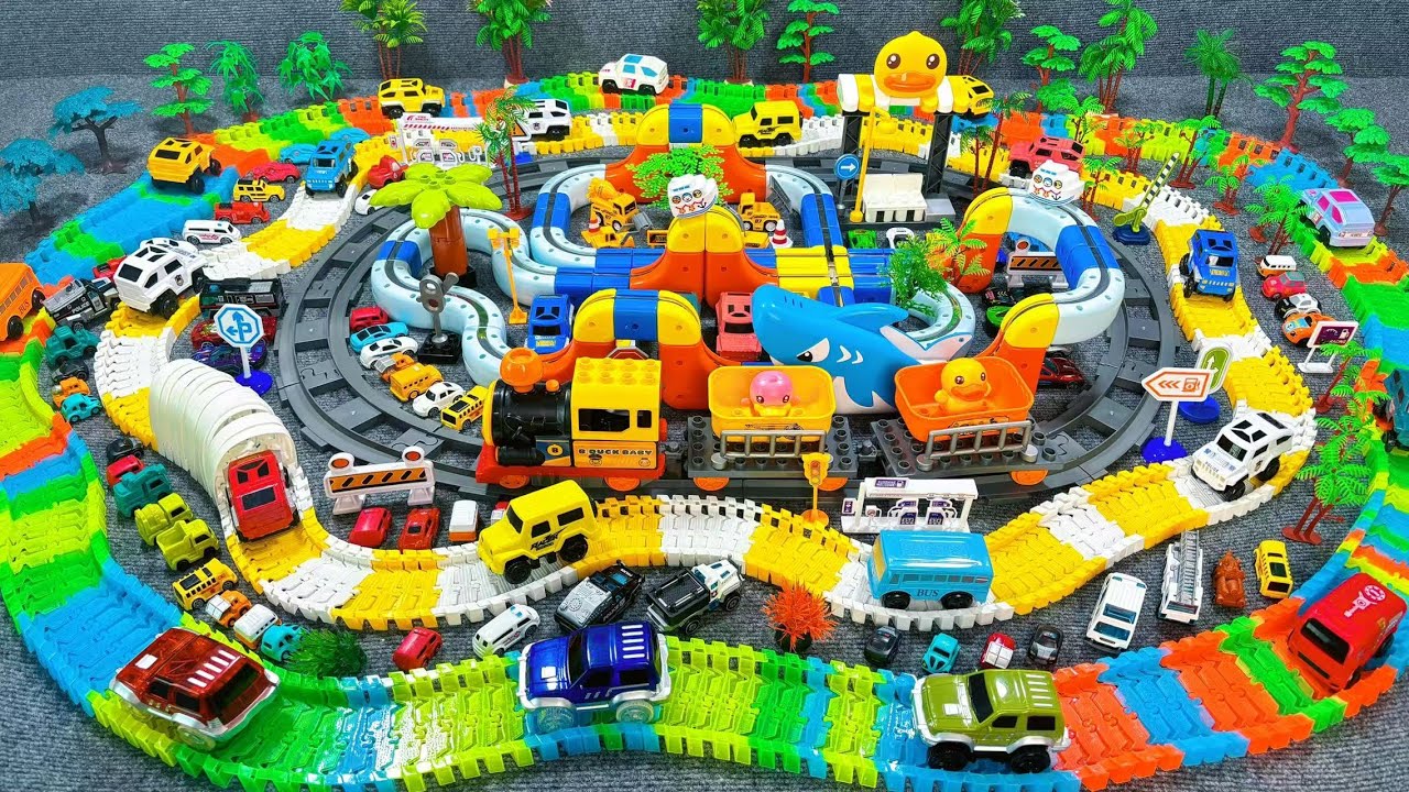 10 minutes of satisfying  Ocean Magnetic Track and Buggy Track toy ASMR | Toy