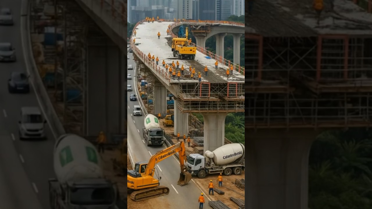 Bridge Explosion in Construction Horror! #BuildBlast #ExplosionFail