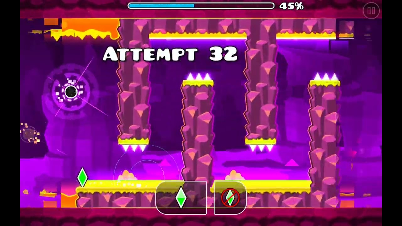 Beating fingerdash in practice mode