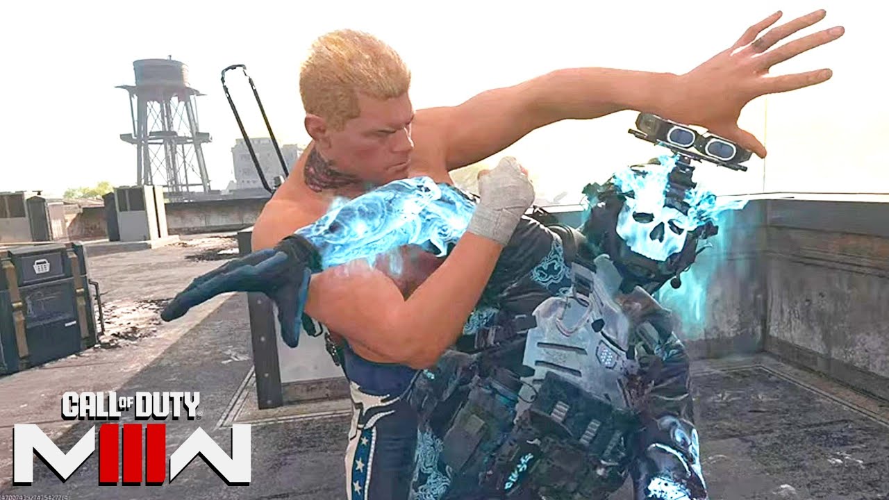 New Operator Cody Rhodes Cross Rhodes Finishing Move - Call Of Duty MW3 Finishers