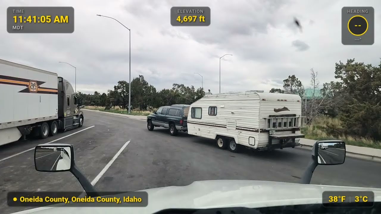 ASMR Trucking POV - IRL  | Holbrook ID, Ogden UT, Laramie WY,➜ Fort Collins Denver Co