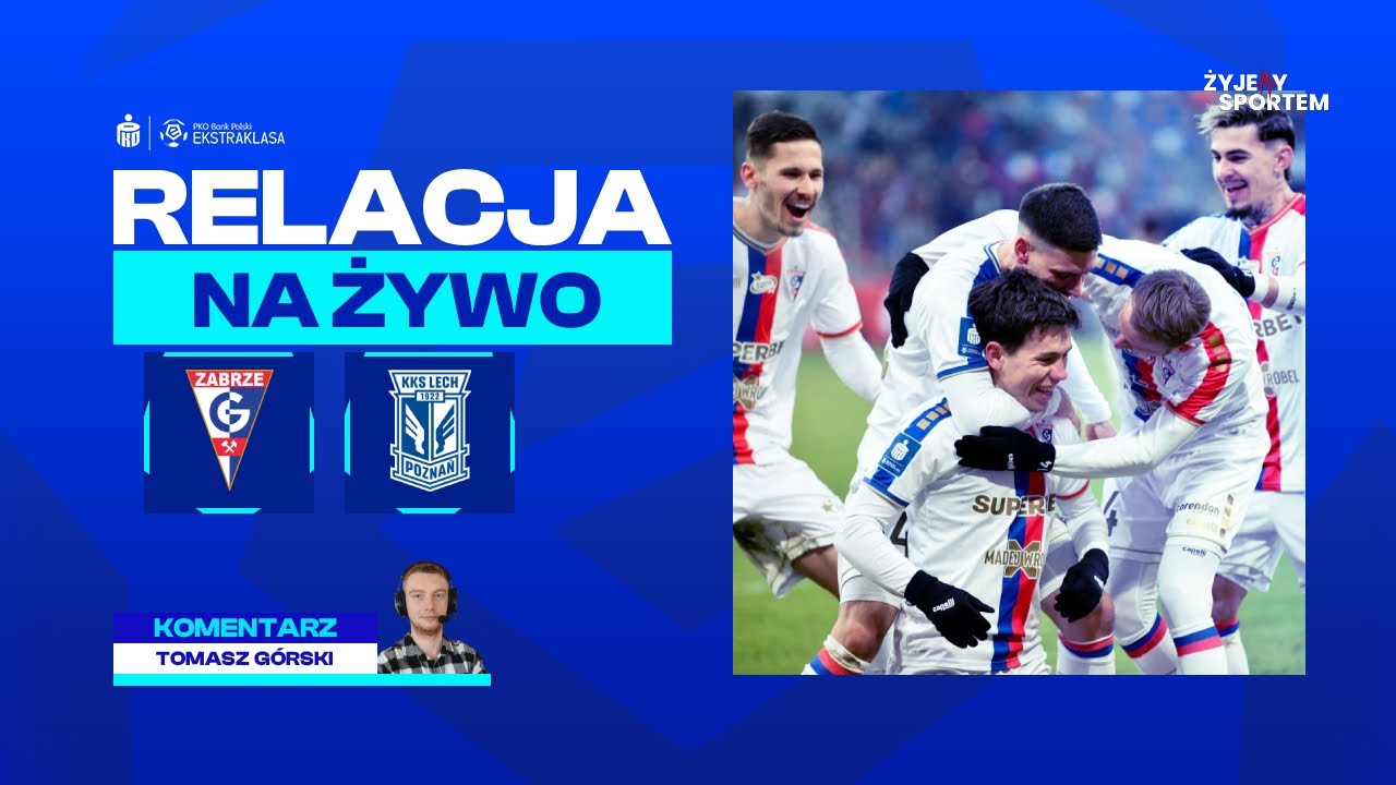 Górnik Zabrze - Lech Poznań | MECZ NA ŻYWO | PKO BP Ekstraklasa 20. kolejka | RELACJA RADIO STUDIO