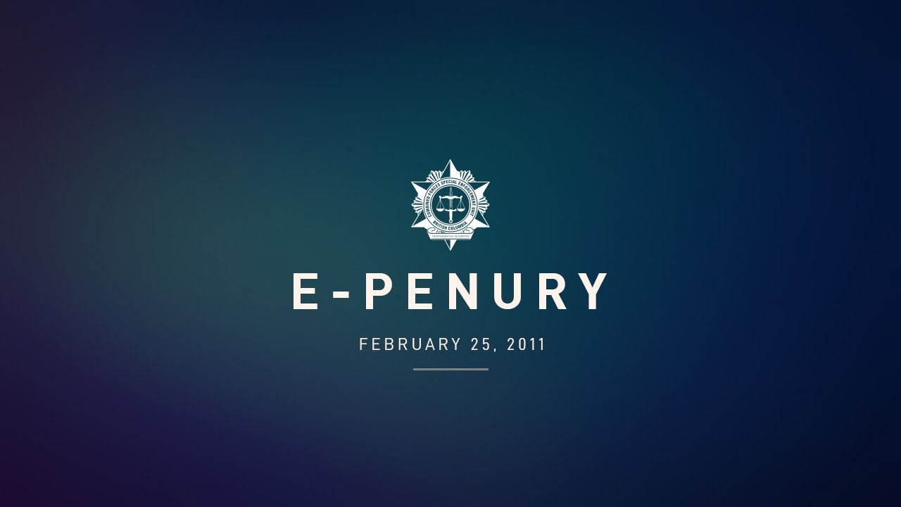 CFSEU-BC: E-Penury News Release