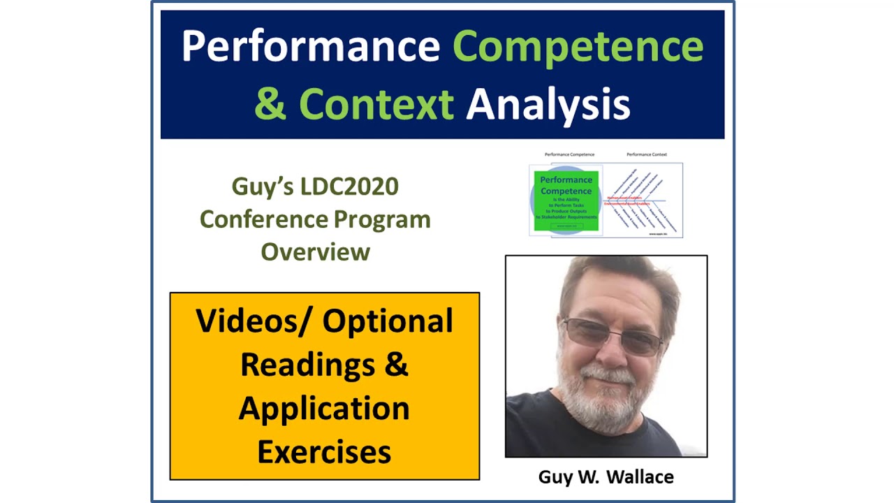 Performance Competence and Context Analysis - Guy's Session at LDC2020