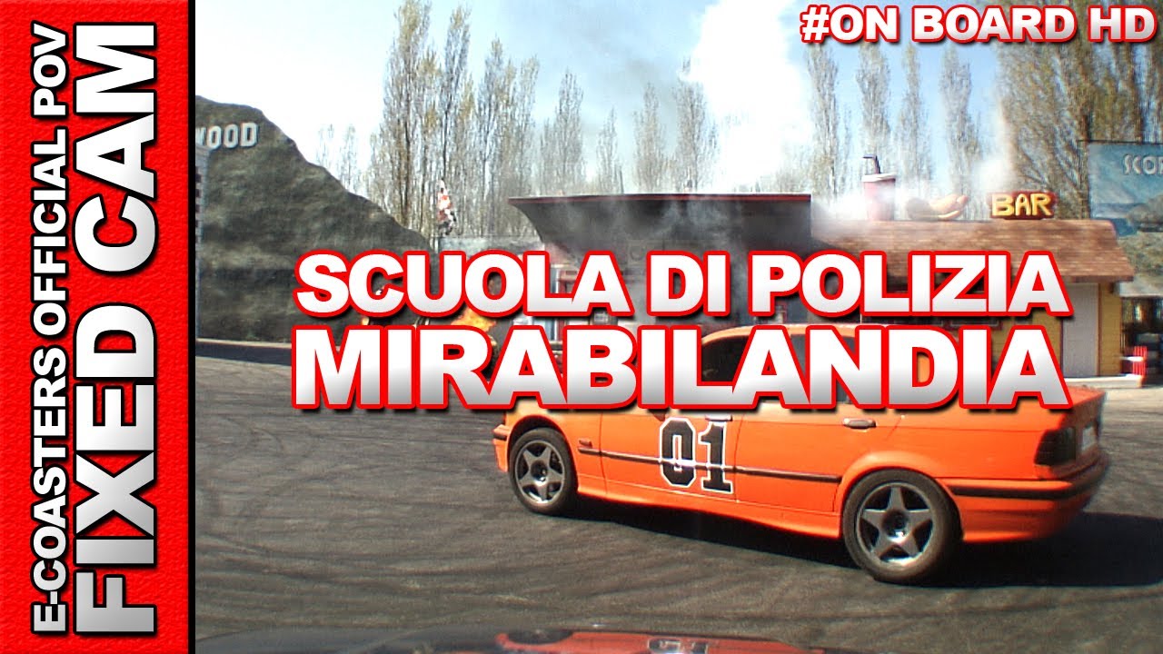 Scuola di Polizia - Stunt Show - Mirabilandia | Car On-Board (ECam HD)